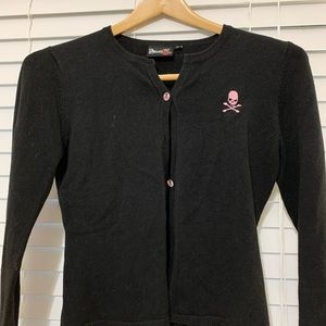 Skull cardigan.